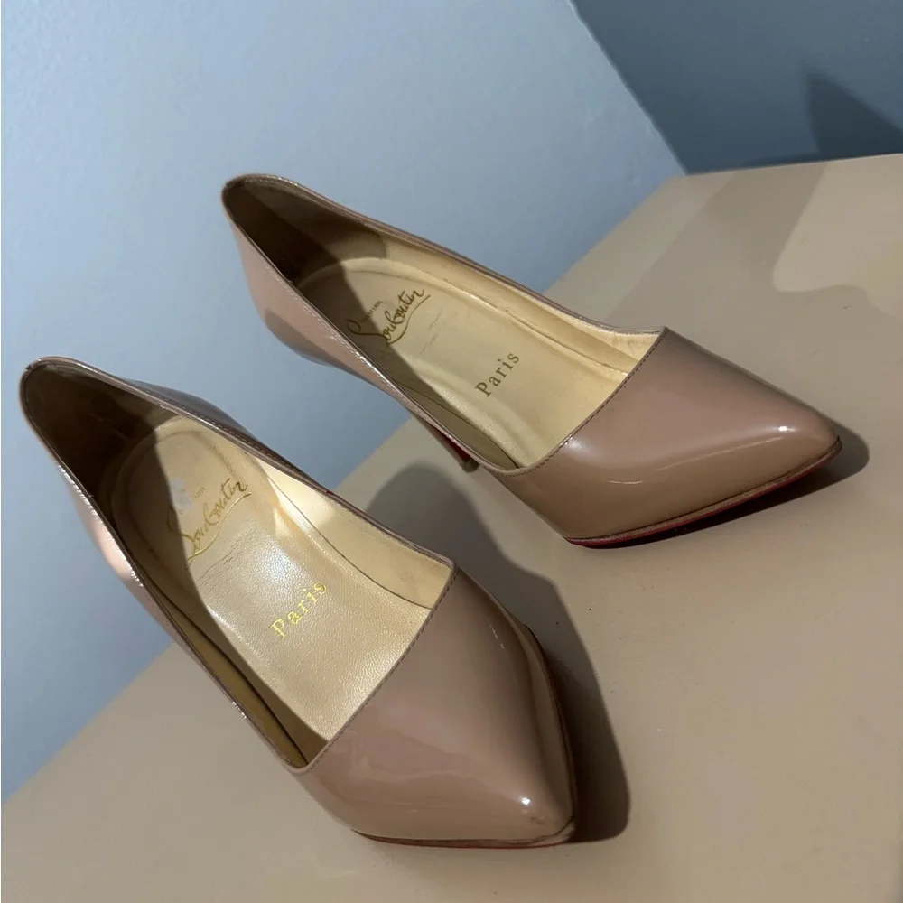 Christian Louboutin Pigalle Beige Pumps 34 - Picture 8 of 8